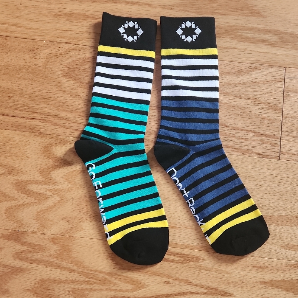 Vibrant Colorful Striped Casual Socks